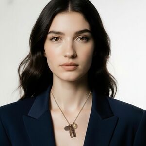 Boho Festival Arrowhead Long Cluster Pendant Necklace